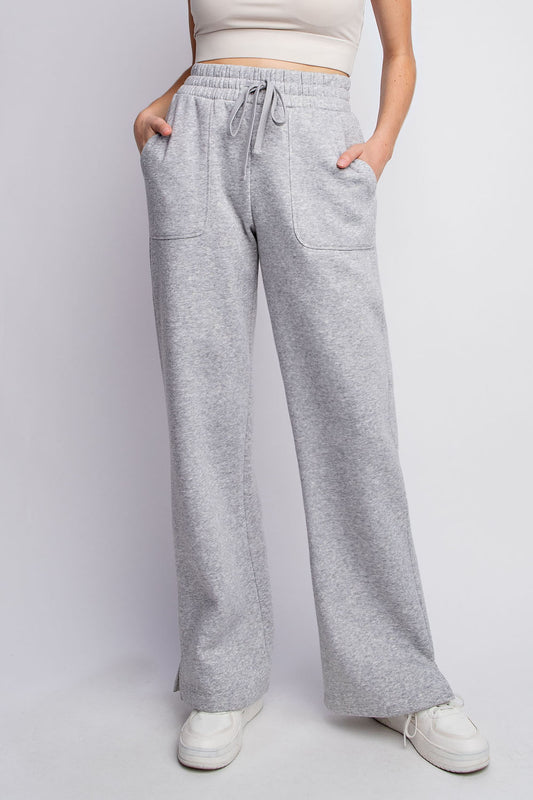 Rae Mode Fleece French Terry Straight Leg Lounge Pants
