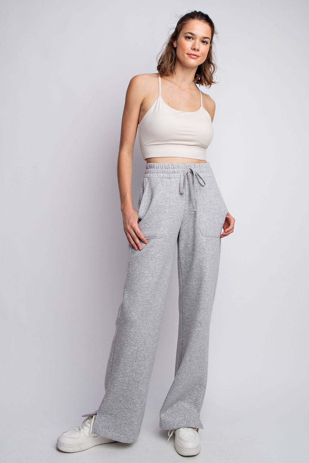 Rae Mode Fleece French Terry Straight Leg Lounge Pants