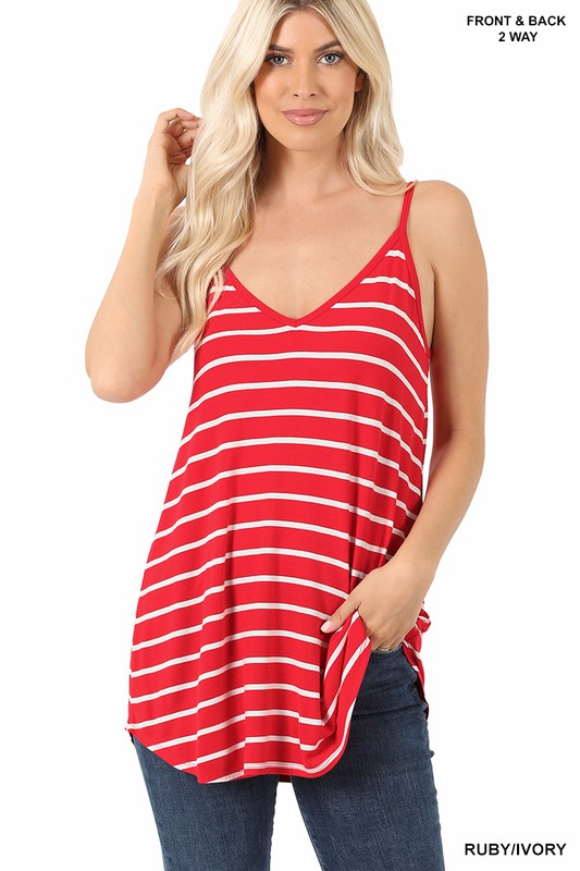 Striped Spaghetti Cami