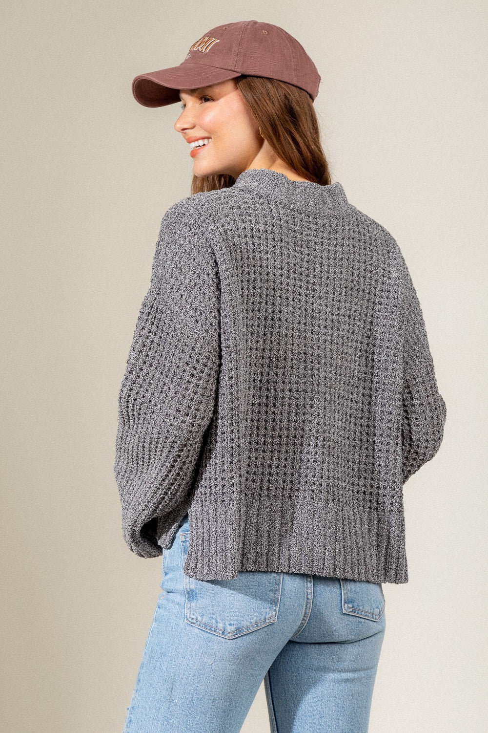 Super Soft Waffle Sweater