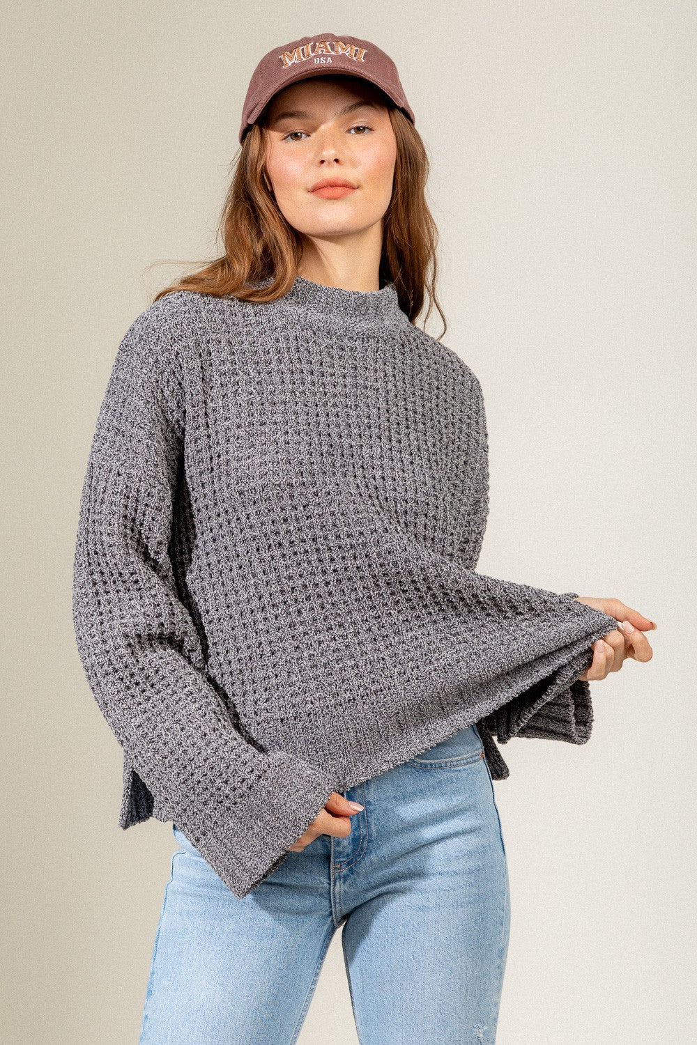 Super Soft Waffle Sweater