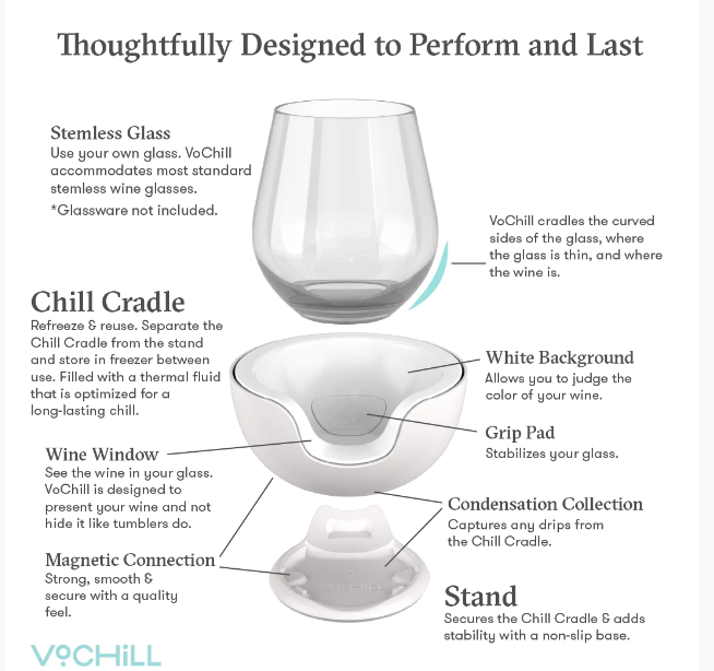Stemless Wine Chiller - Glacier