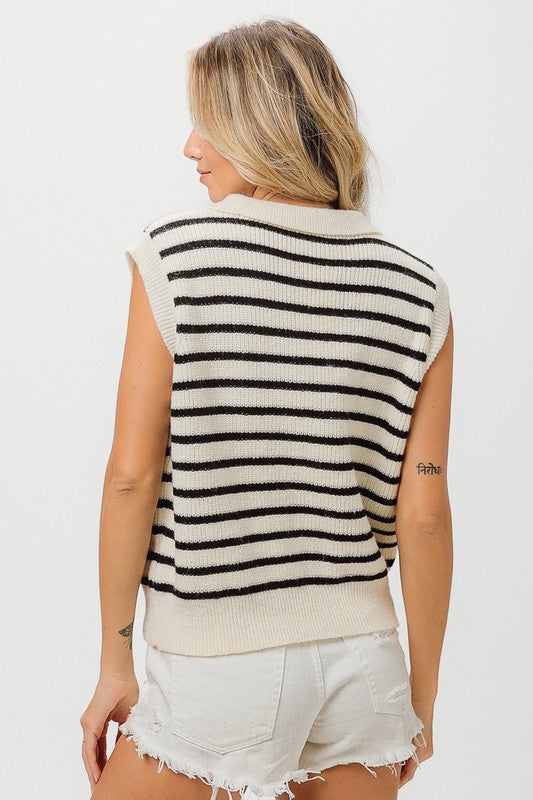 Bibi Flower Patch Sweater Vest