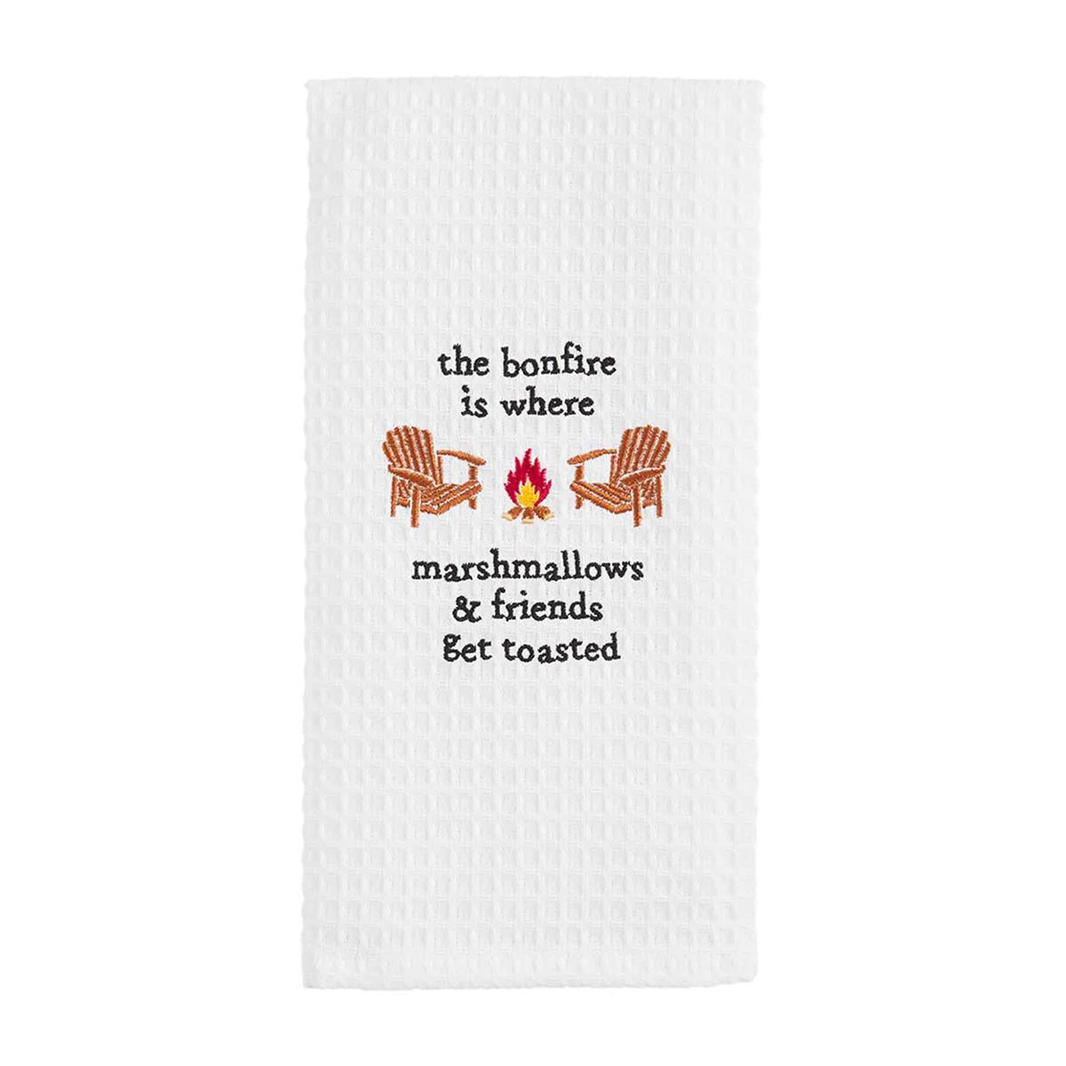 Mud Pie THE BONFIRE WAFFLE TOWEL