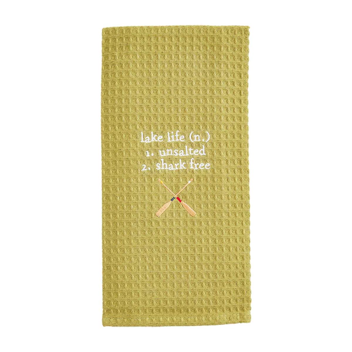 Mud Pie LAKE LIFE WAFFLE TOWEL