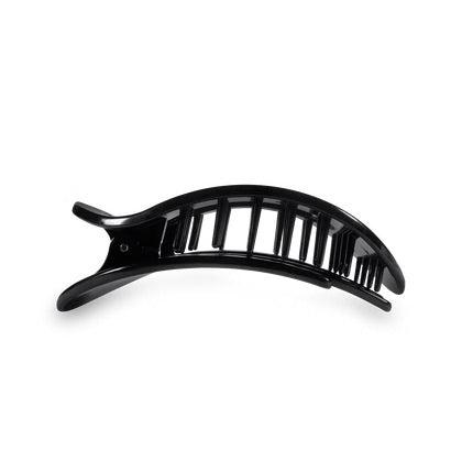 Teleties Jet Black Small Flat Round Clip