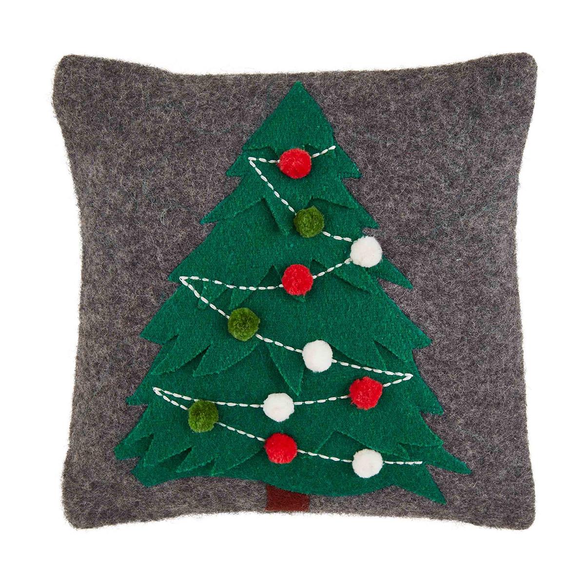 Mud Pie Christmas Tree Pillow