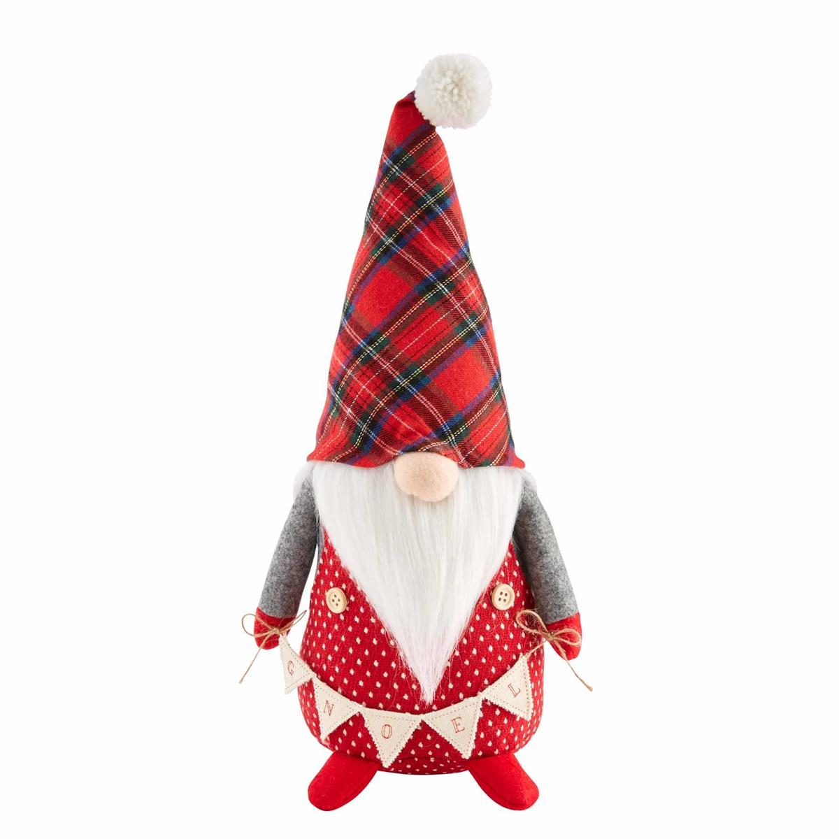 Mud Pie Large Dot Christmas Gnome Sitter