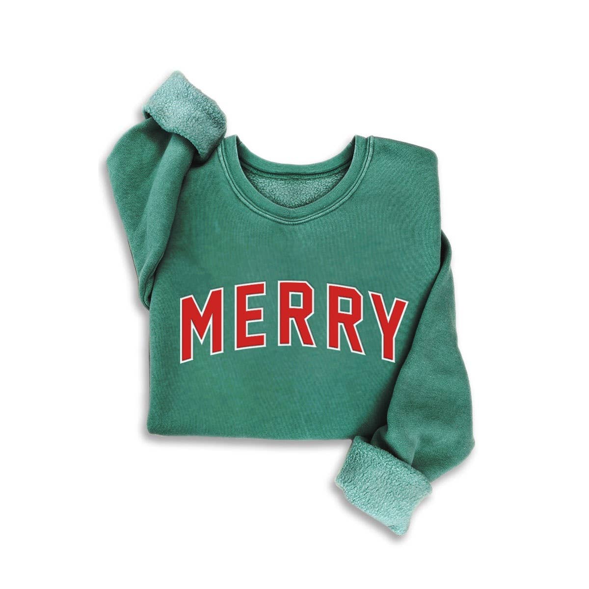 MERRY PUFF PRINT MINERAL SWEATSHIRTS: MINERAL HEATHER GREY / S