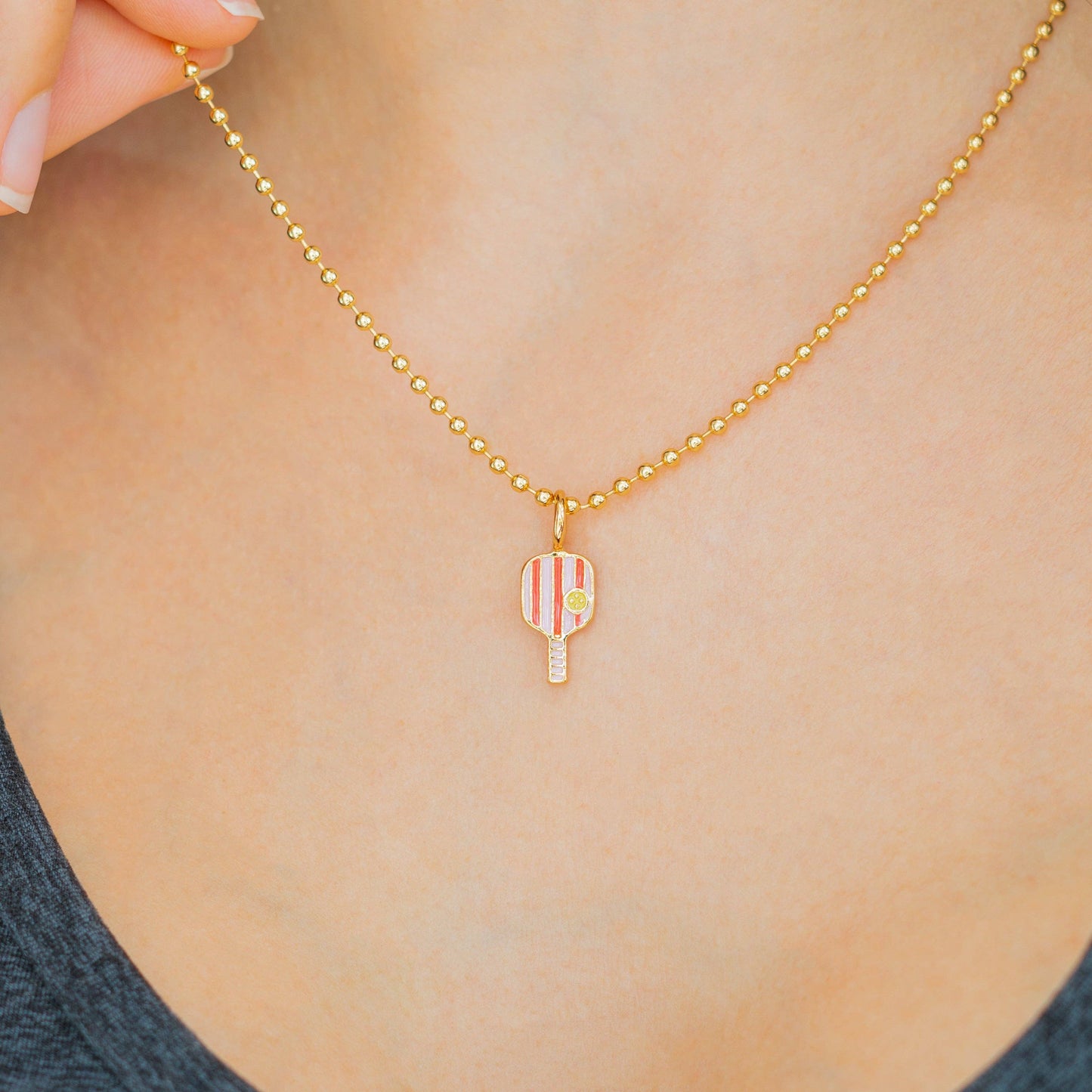 Charm Garden - Pickleball Charm - Gold