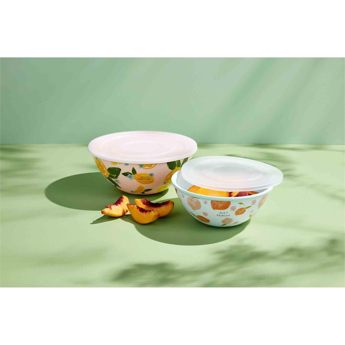 Mud Pie Fruit Bowl Set With Lid