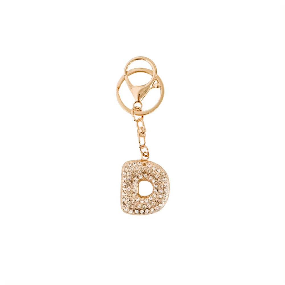Diamond Initial Bag Charm: C