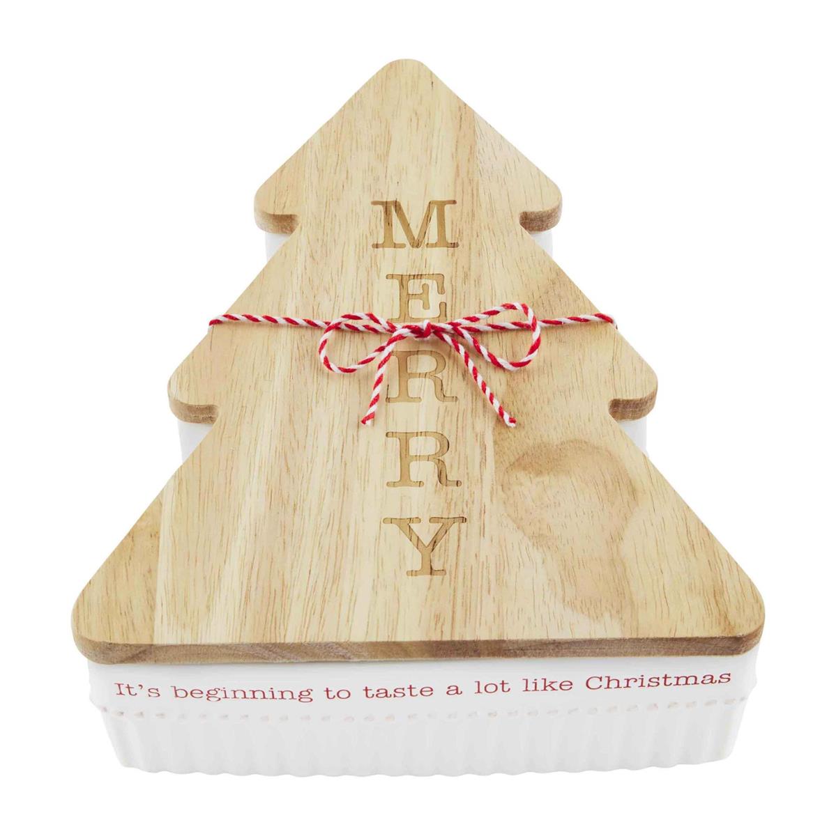Mud Pie Tree Baker & Trivet Set