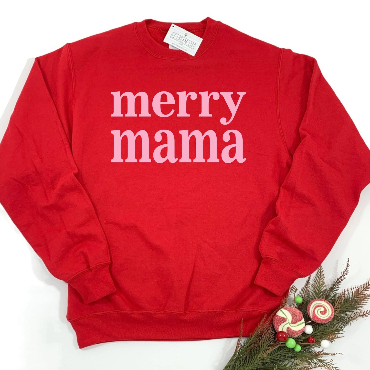 MERRY MAMA SWEATSHIRT CHRISTMAS LONG SLEEVE SWEATER