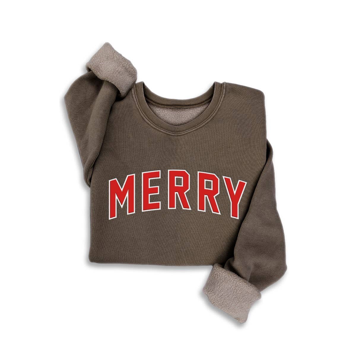 MERRY PUFF PRINT MINERAL SWEATSHIRTS: MINERAL HEATHER GREY / S