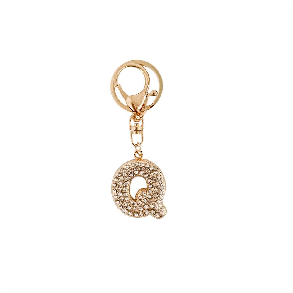 Diamond Initial Bag Charm: C