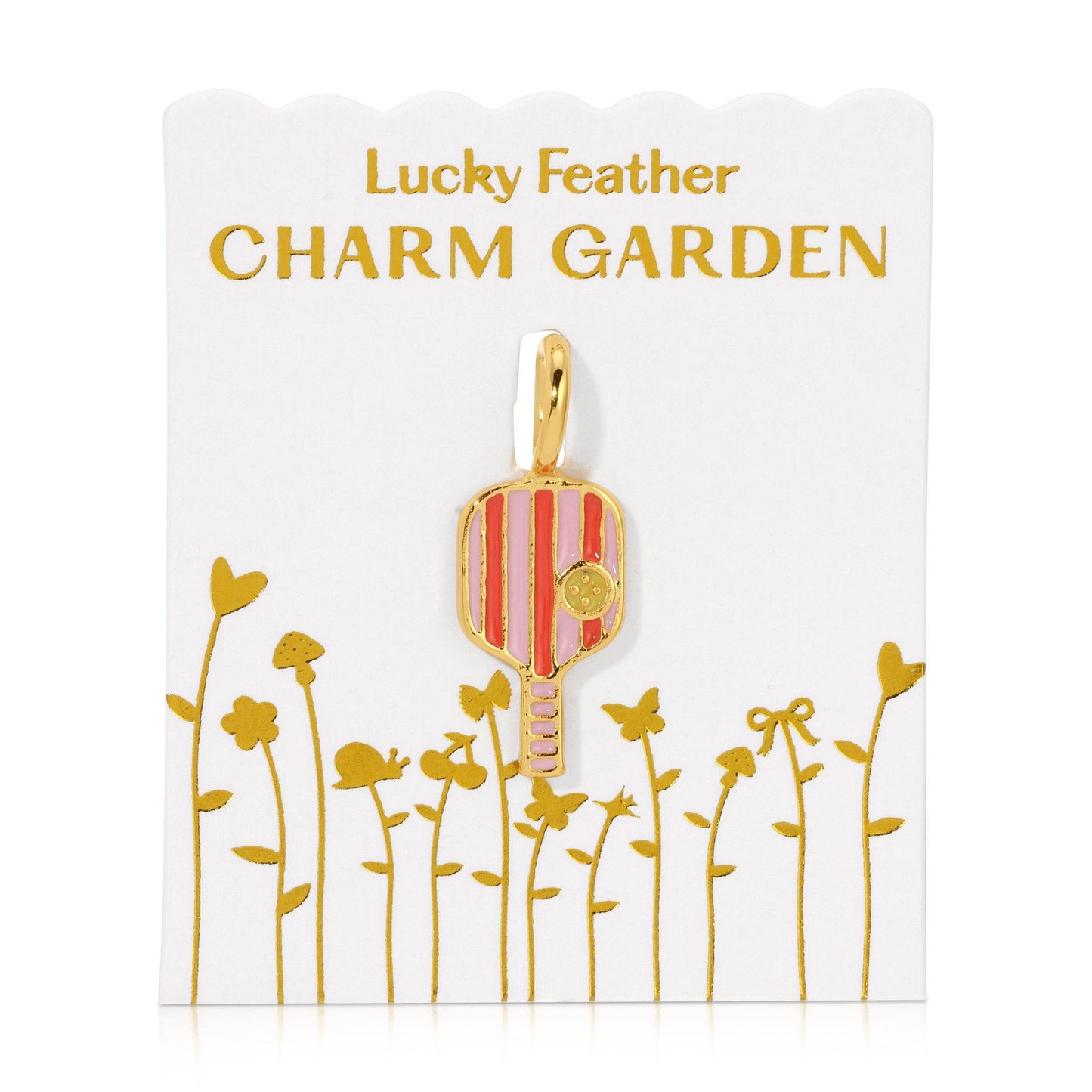 Charm Garden - Pickleball Charm - Gold