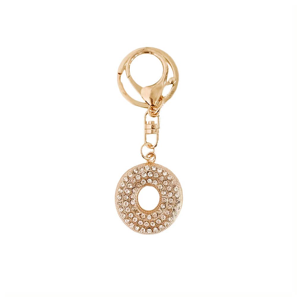 Diamond Initial Bag Charm: C