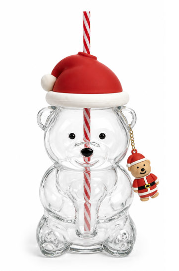 19oz Bear Tumbler - Xmas Santa Keychain