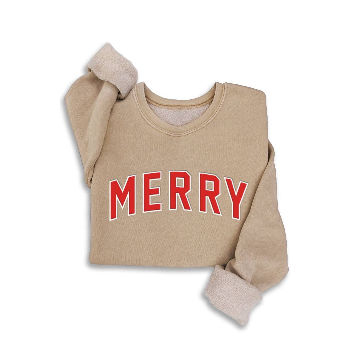 MERRY PUFF PRINT MINERAL SWEATSHIRTS: MINERAL HEATHER GREY / XL