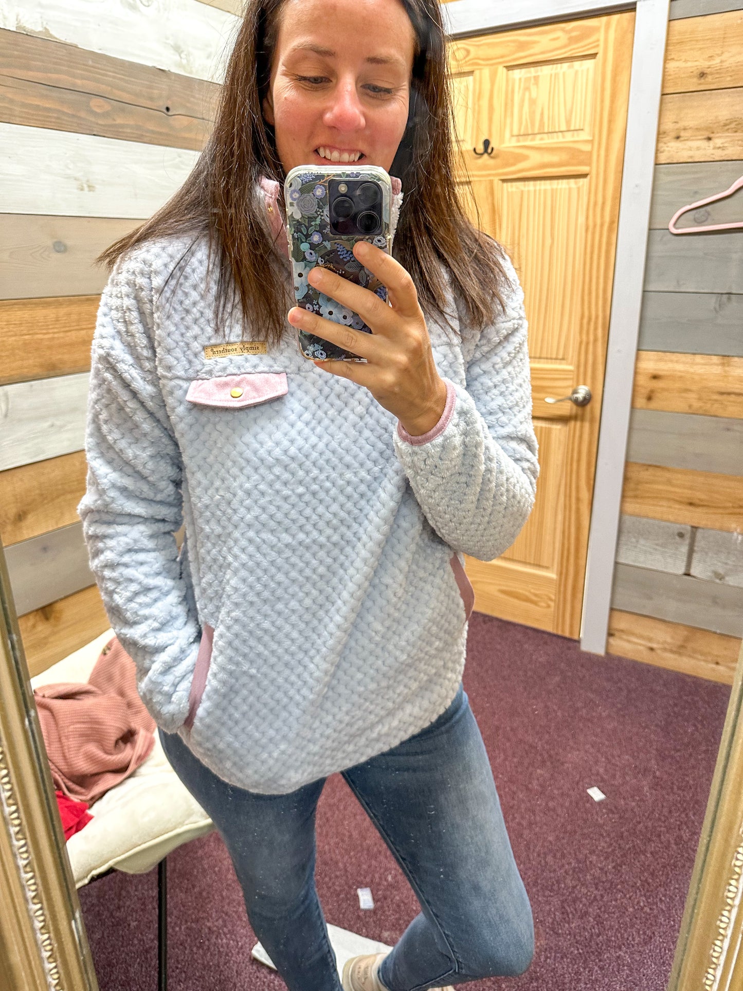 Simply Southern Soft Pullover - Soft Gray
