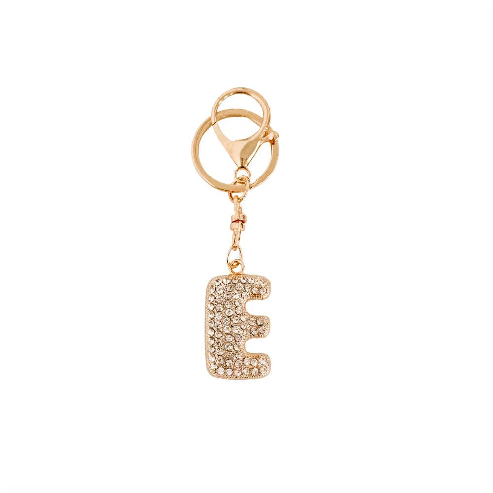 Diamond Initial Bag Charm: C