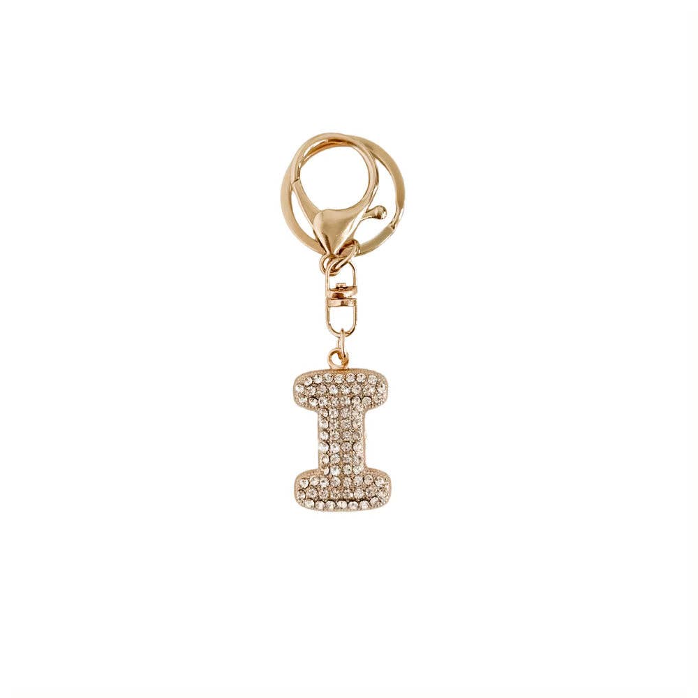 Diamond Initial Bag Charm: C