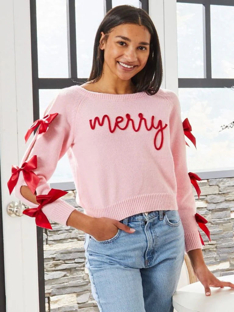 Simply Southern Merry Sweater with Bows