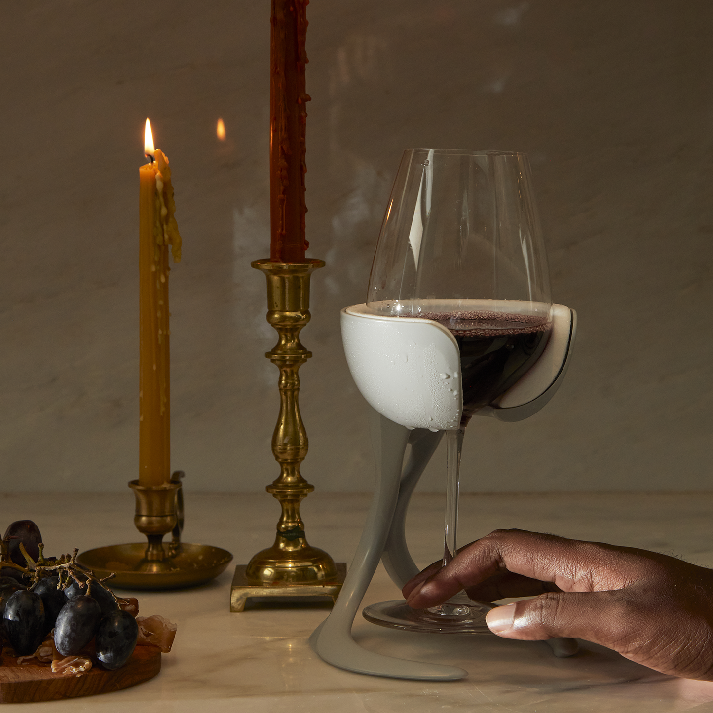 Stemmed Wine Chiller - Blush