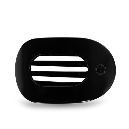 Teleties Jet Black Small Flat Round Clip