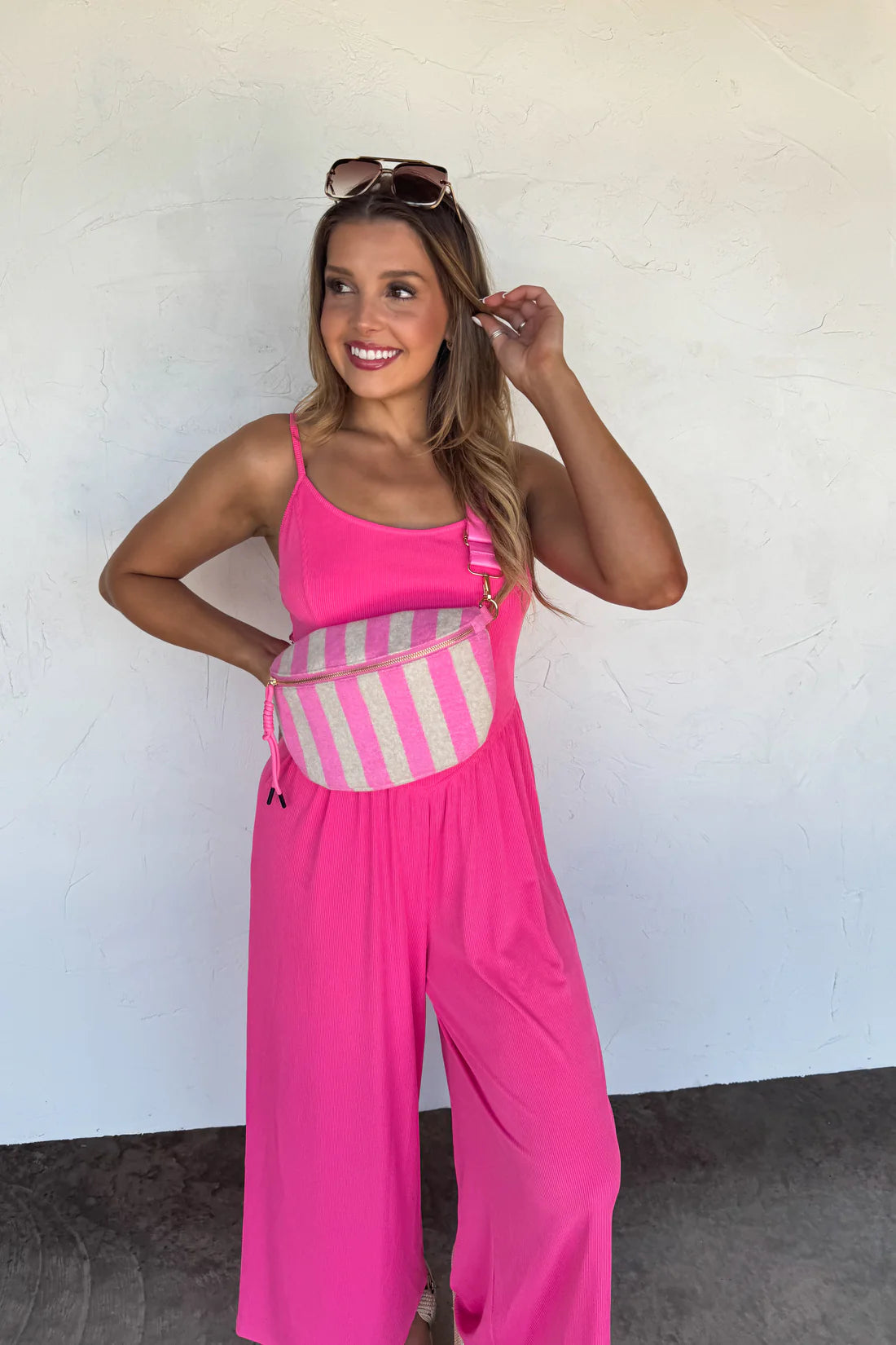 Stripe Terry Bum Bags