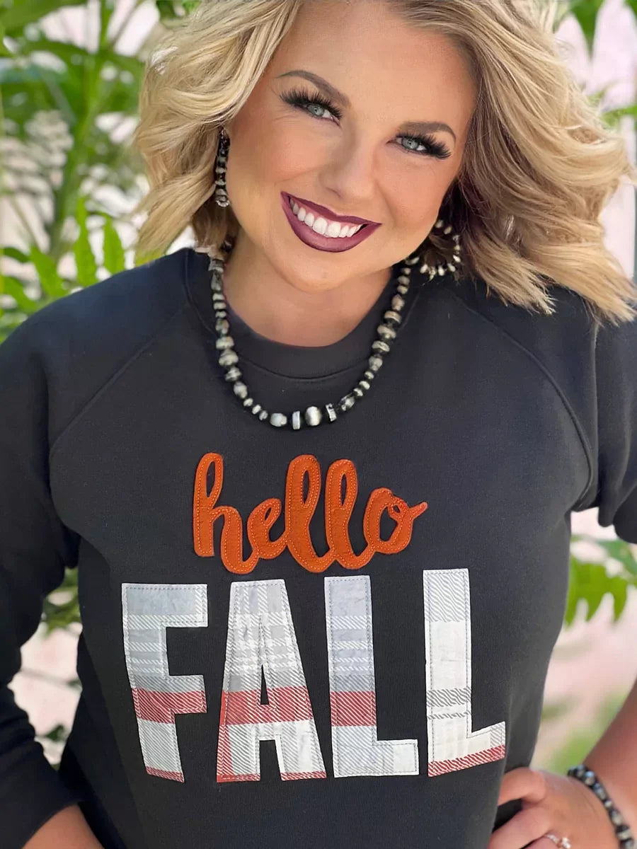 Hello Fall Sweatshirt Pullover