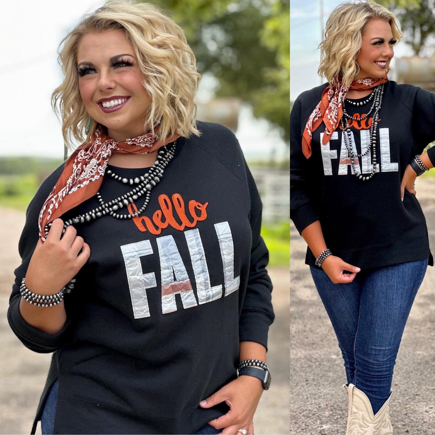 Hello Fall Sweatshirt Pullover