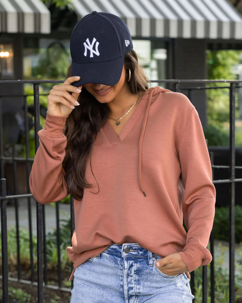 Grace & Lace luxe knit hooded pullover