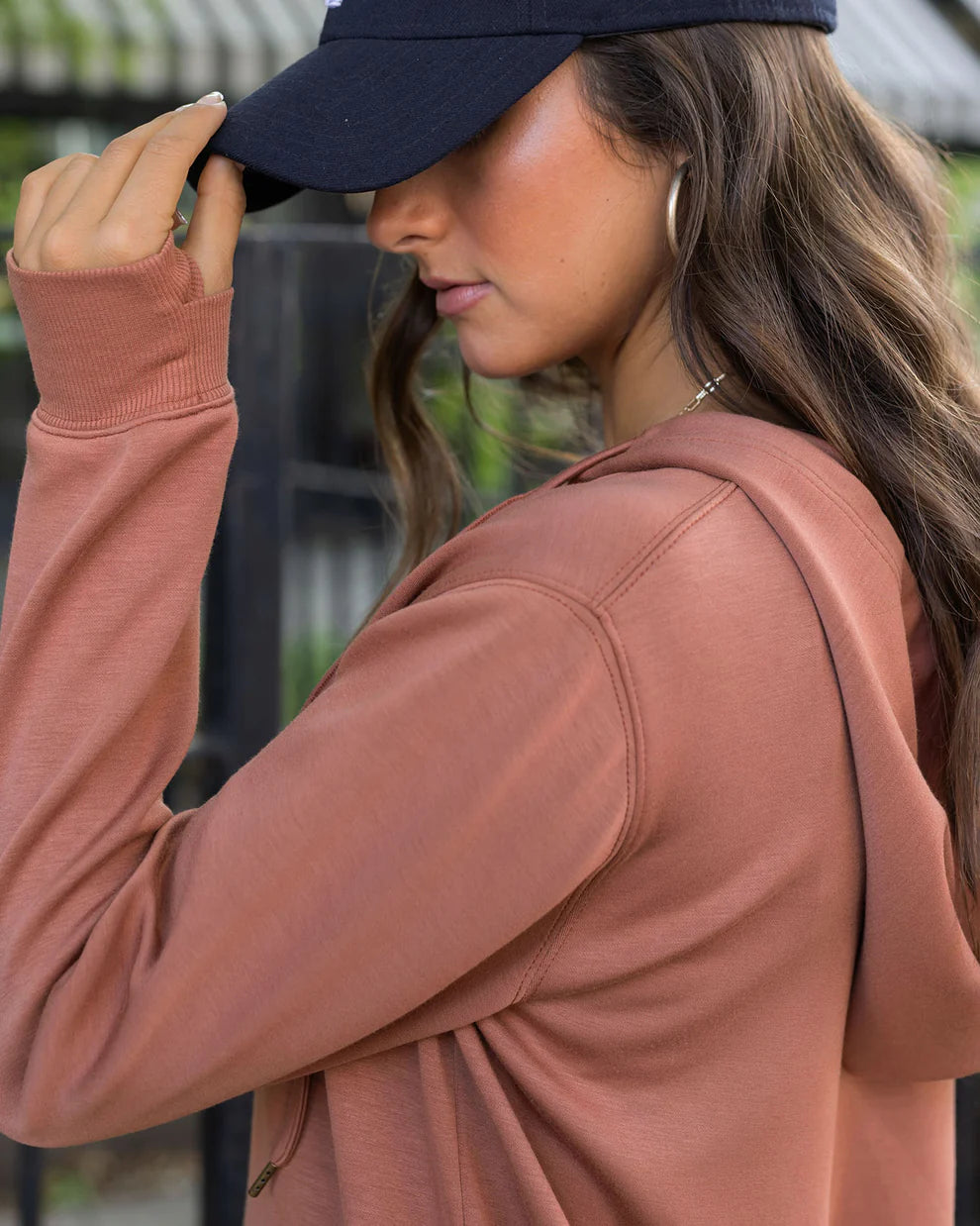 Grace & Lace luxe knit hooded pullover