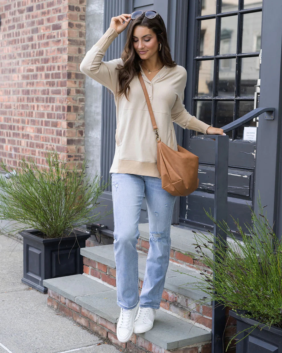 Grace & Lace Slouchy Tunic Hoodie
