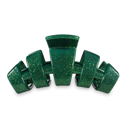 Teleties Green Glitter Clip