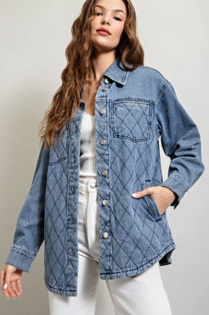 Denim Quilted Jacket