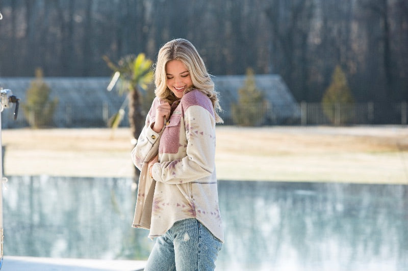Simply Southern Aztec Fleece Shacket