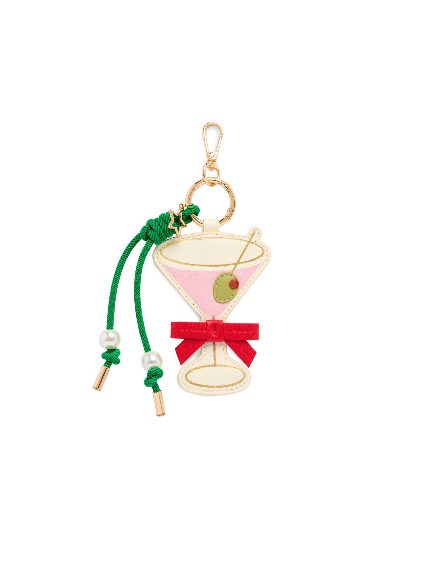 MARTINI BAG CHARM/KEY RING, MULTI