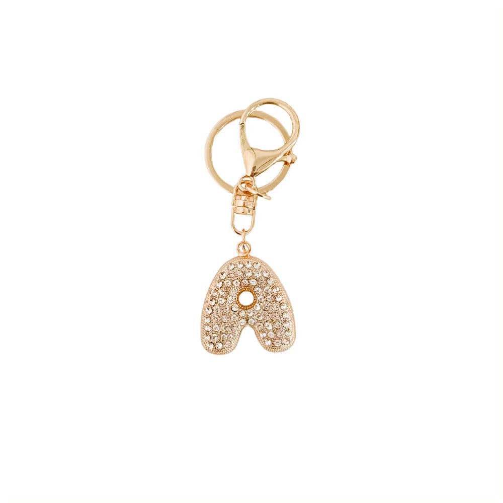 Diamond Initial Bag Charm: C