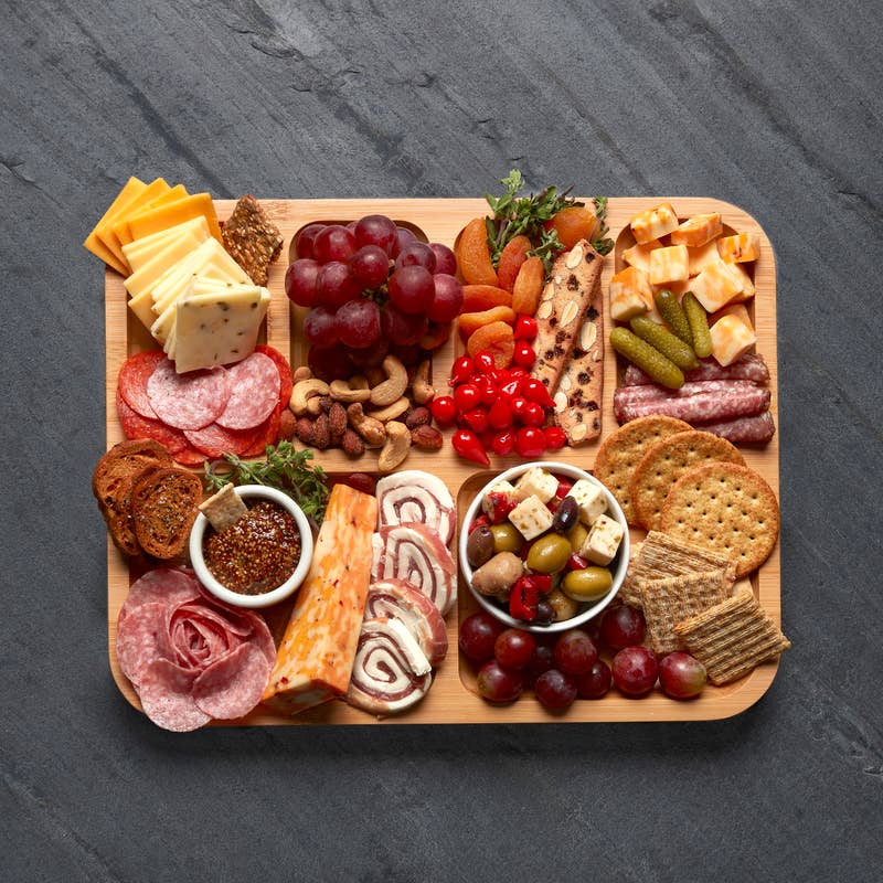 11x14 Bamboo 6 slot charcuterie board