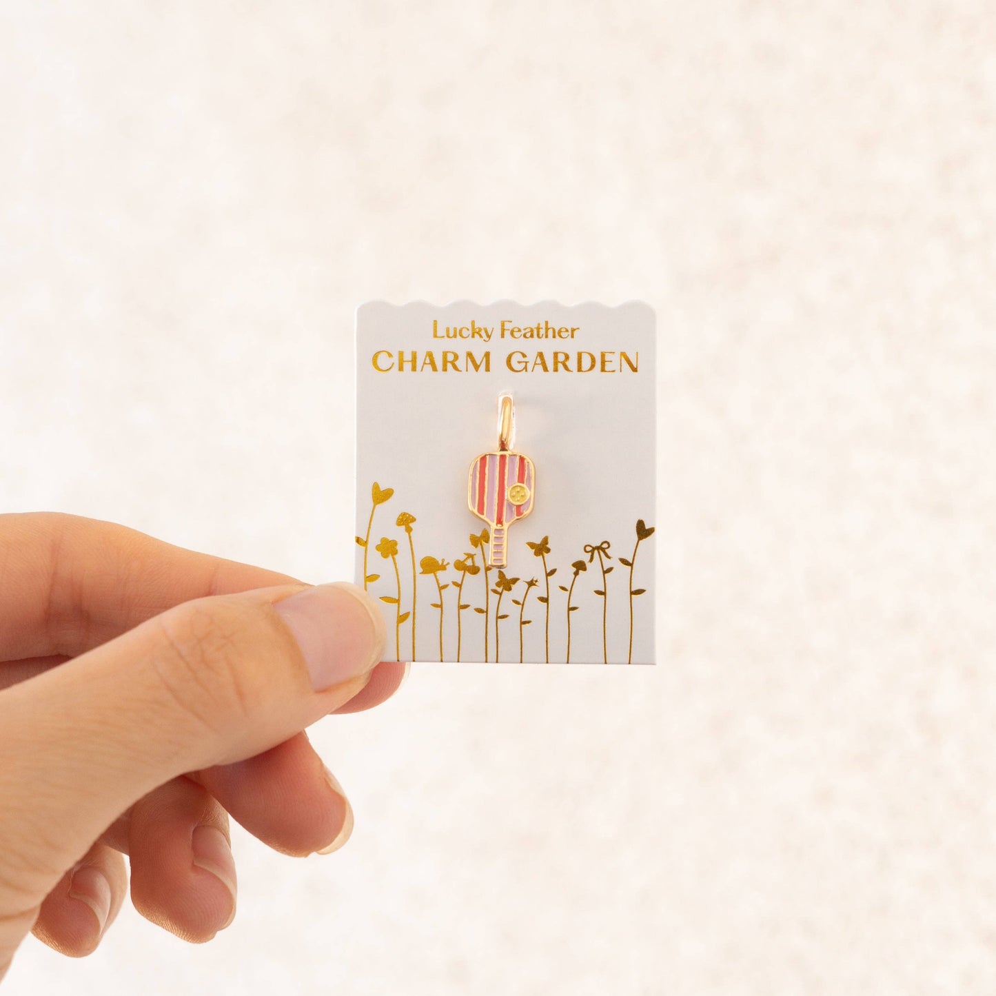 Charm Garden - Pickleball Charm - Gold