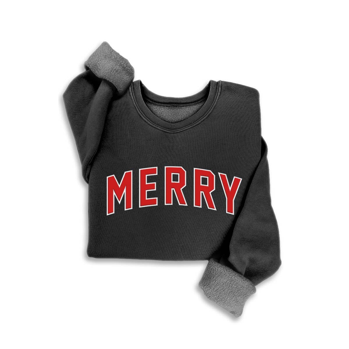 MERRY PUFF PRINT MINERAL SWEATSHIRTS: MINERAL HEATHER GREY / S