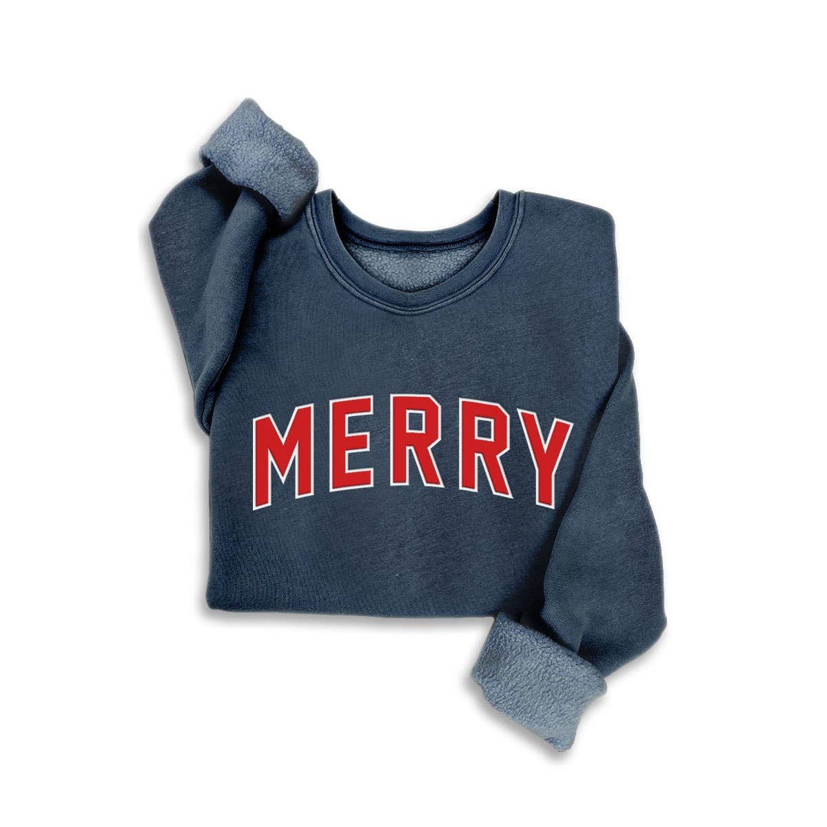 MERRY PUFF PRINT MINERAL SWEATSHIRTS: MINERAL HEATHER GREY / S