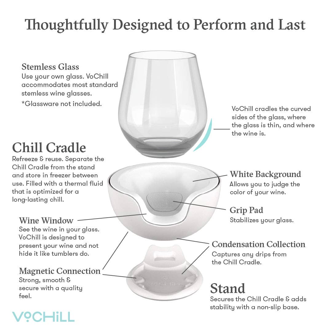 Stemless Wine Chiller - Blush