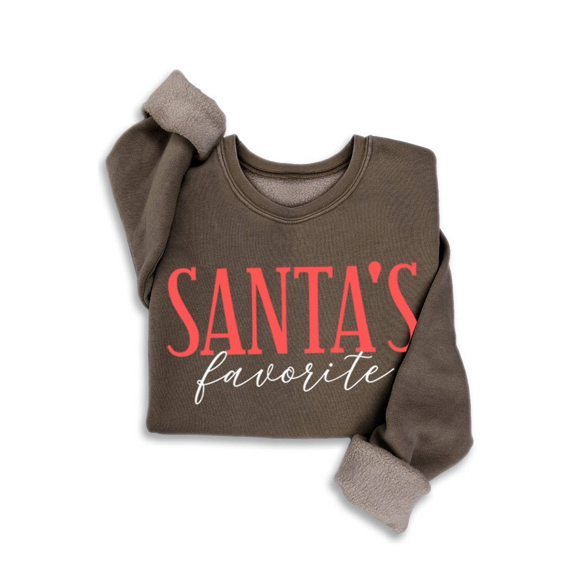 SANTA S FAVORITE MINERAL SWEATSHIRTS: MINERAL DUSTY GREEN / L