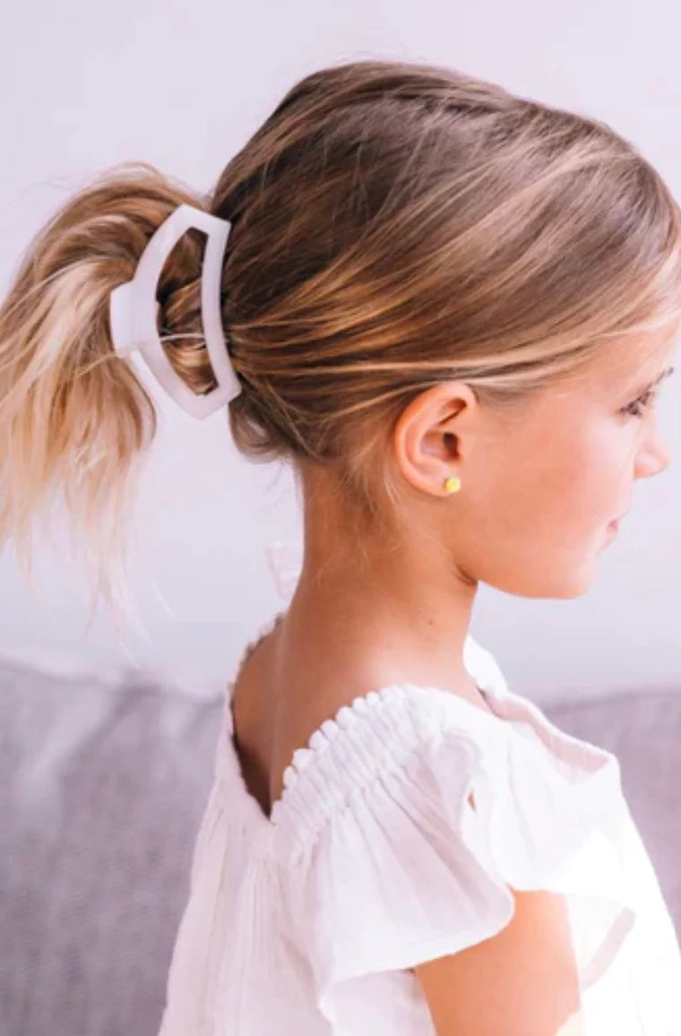 Open Blonde Tortoise Hair Clip