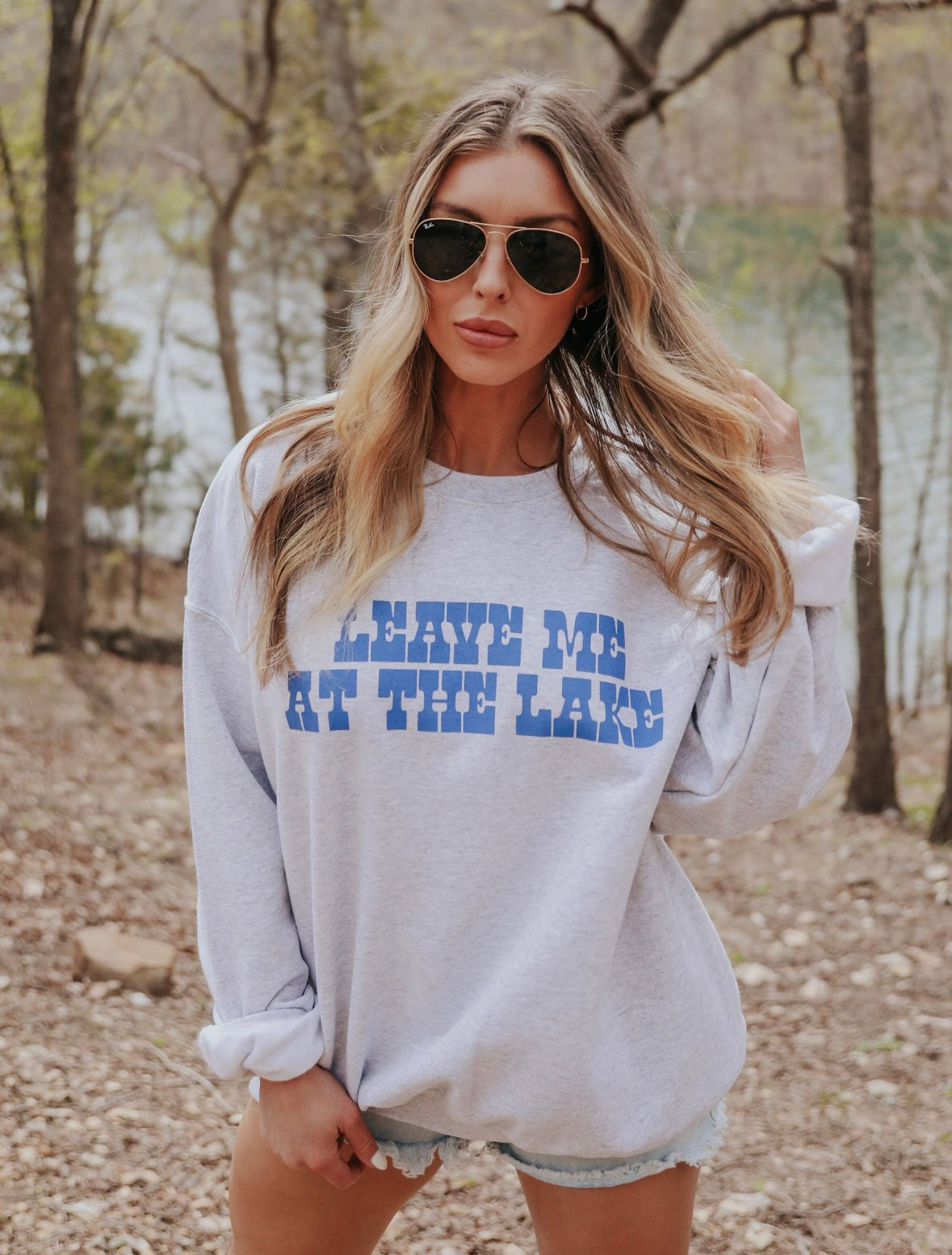 Leave Me at the Lake Sweatshirt (FRONT + BACK)