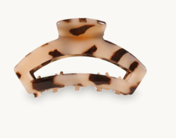 Open Blonde Tortoise Hair Clip